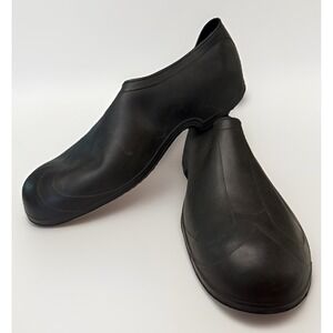 Tingley Giant Black Rubber Waterproof Work Overshoes Slip-On Boots Size Giant